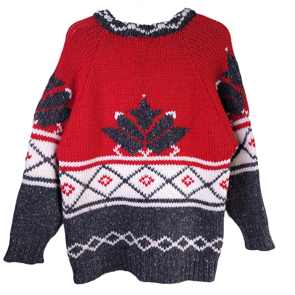 Susann D norwegian print chunky sweater